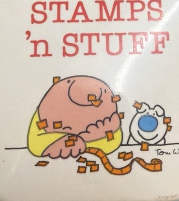 ZIGGY 1980 s Vintage Ziggy Stamps 'n Stuff TRINKET Treasure Box Tom Wilson 