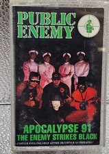 PUBLIC ENEMY APOCALYPSE 91 STRIKES BACK RAP HIP HOP CASSETTE TAPE