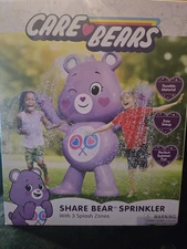 Care Bears Share Bear (Purple) 5ft Inflatable Sprinkler - NEW