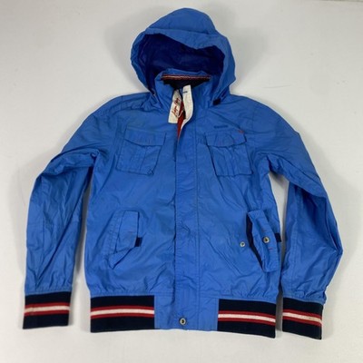 Gaastra Jacket Youth 13-14 Years Blue Hooded Windbreaker Nylon Unisex Kids