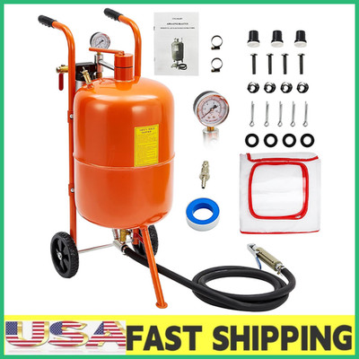 10 Gallon Sand Blaster,125 PSI High Pressure Sand Blaster,Air Sand Blasting Kit