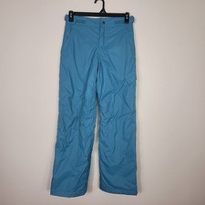 Columbia Youth L 14/16 Insulated Snow Pants Teal Blue Ski Snowboard Outgrown