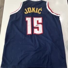 Nikola Jokic Signed Denver Nuggets #15 Blue Basketball Jersey JSA Authenticated
