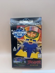 Vintage Checkered Flag Atari Jaguar Complete In Box
