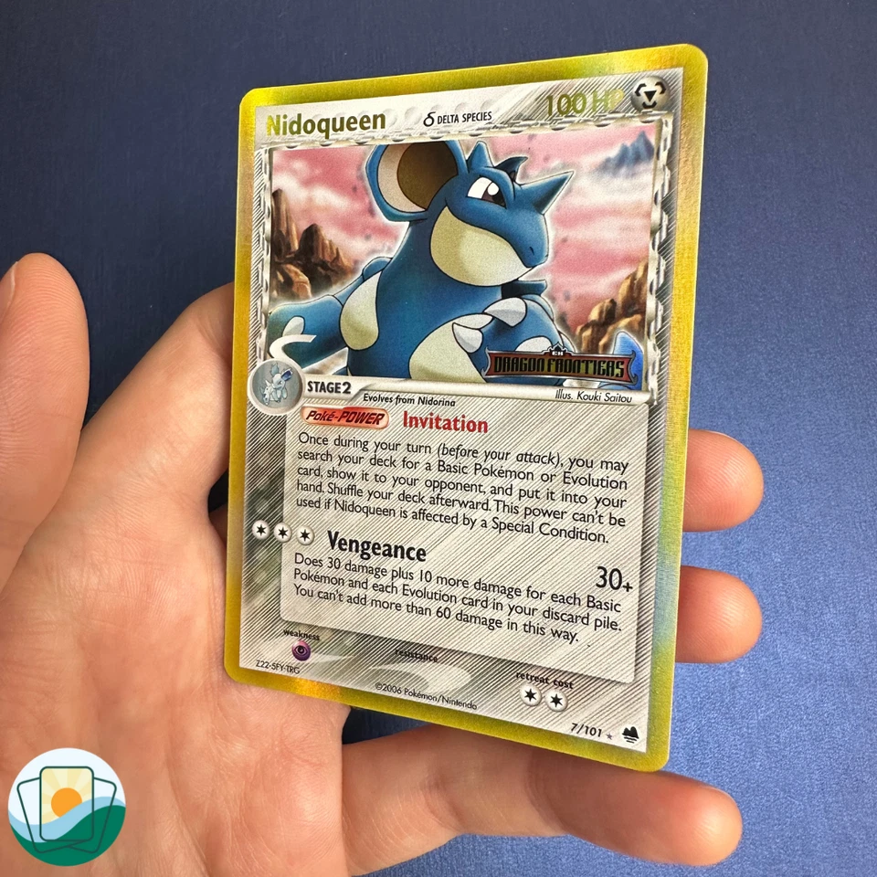 2006 Pokémon Dragon Frontiers | Nidoqueen | Stamped | Reverse Holo | #7/101 - Image 4 of 4