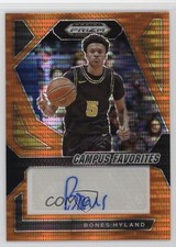 2024-25 Panini Prizm Draft Picks Orange Pulsar 15/49 Bones Hyland Auto 1a07