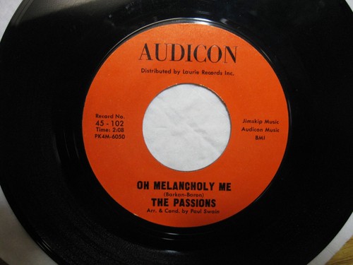 The Passions – Oh Melancholy Me / Just To Be With You – Audicon 45 ex++ - Picture 9 of 9