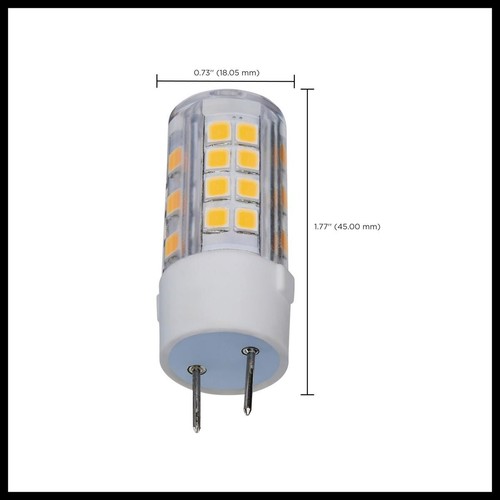 Satco S12324 - 4.5 Watt T6 LED Bulbs - G8 Base -3000K ( 2, 5, 10 or 20 Pack) - Picture 6 of 10