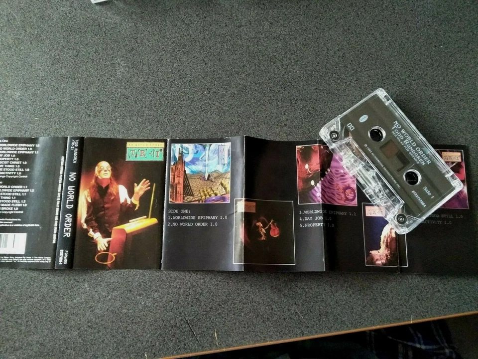 TODD RUNDGREN NO WORLD ORDER CASSETTE TAPE  EX COND - Image 2 of 2