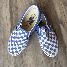 Vans Classic Slip On Checkerboard Blue Women s 7