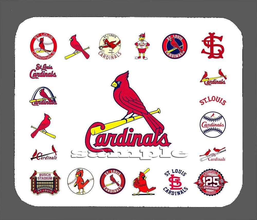 St Louis Cardinals Logo Art Mouse Pad Item#371