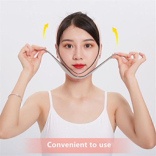 Face Lifting Slimming Belt Facial Cheek V Shape Lift Up Thin Mask Strap Bandage - Picture 6 of 7