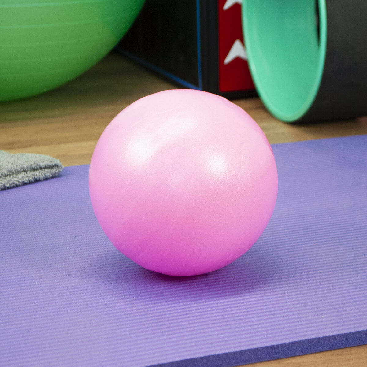 Pilates EXERCISE BALL Gym Class Yoga Support Franklin Training Soft Fitness  Aid