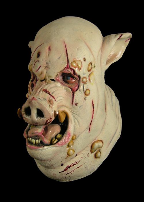 Butcher Severed Pig Head Halloween Mask Cena promocyjna