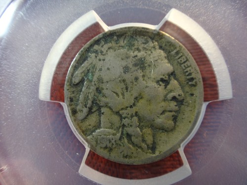 1918-S Estados Unidos Buffalo Nickel 5c graduado PCGS detalle en muy buen estado - envío y devolución gratuitos EE. UU. - Imagen 2 de 4