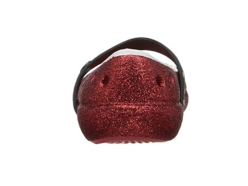 CROCS 202694-610 KEELEY MINNIE GLITTERFLAT Yth's (M) rot Croslite Slipper Clog - Bild 5 von 7