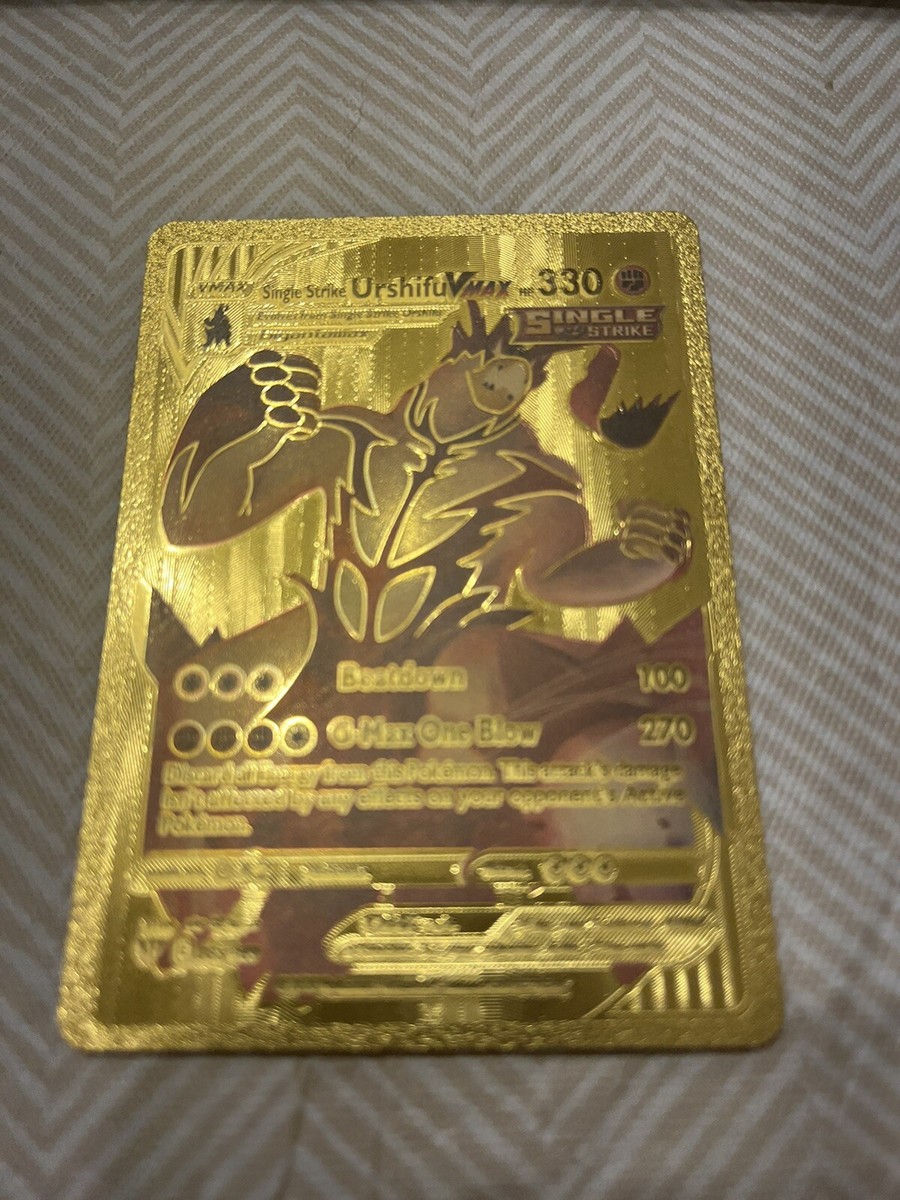 Single Strike Urshifu VMAX 088/163 HP330 - Gold Foil Fan Art
