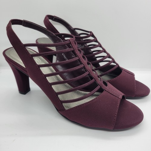 IMPO Women's Vine Stretch Peep Toe 3 Inch Heel Shoes Vine Size 7M NEW IN BOX - Picture 3 of 11