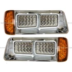 LED Headlight & LED Corner Light & Housing Base LH RH FIt 89-03 Freightliner FLD