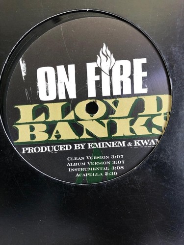 LLOYD BANKS "ON FIRE / WARRIOR" 2004 VINYL 12" SINGLE - Picture 2 of 3