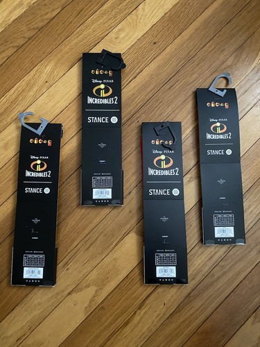 STANCE x The Incredibles 2 Disney 4 Pair Crew Socks Youth Large 2-5.5 Bundle New - Picture 6 of 6