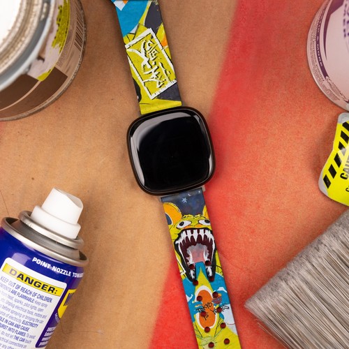 Correa de reloj Graffiti HD compatible con FitBit Versa 3 y Sense - Imagen 9 de 34