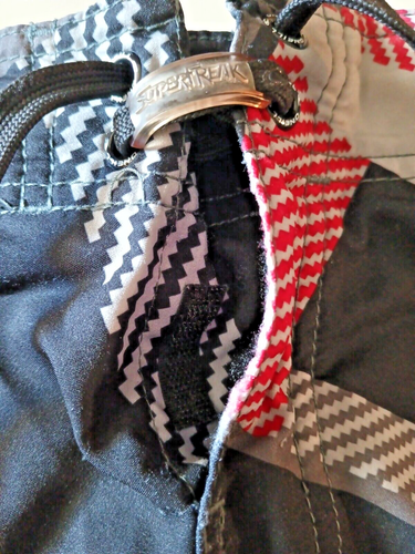 Pantalones cortos de natación O'Neill Lopez Freak para hombre talla 36 negro rojo gris - Imagen 11 de 11