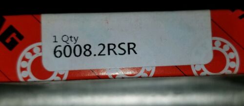 NEW FAG 6008.2RSR SEALED BALL BEARING 8297L1014 40mm ID 68mm OD 15mm Wide - Picture 3 of 4
