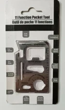 11-Function Pocket Tool Multiple Use Survival Tool, NIP