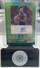 2023-24 Panini Donruss Optic Jaden Springer Green Signature Series Auto #SS-JSP