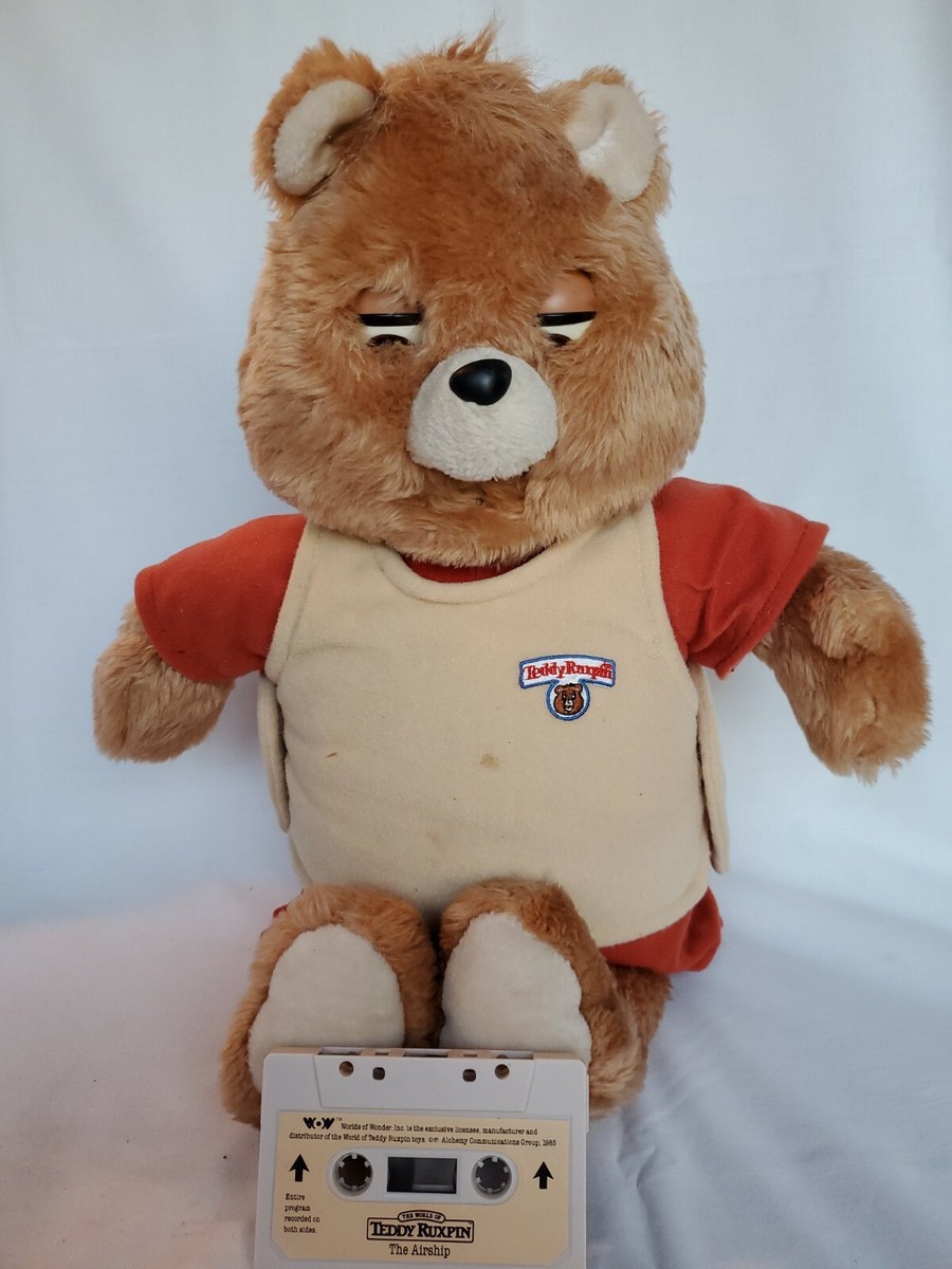 Peluche électronique Ours Vintage Teddy Ruxpin Tenue Aviateur Rouge Vendue En Letat 50 Cm Peluche électronique Ours Vintage Teddy Ruxpin Tenue Aviateur Rouge Vendue En Letat 50 Cm