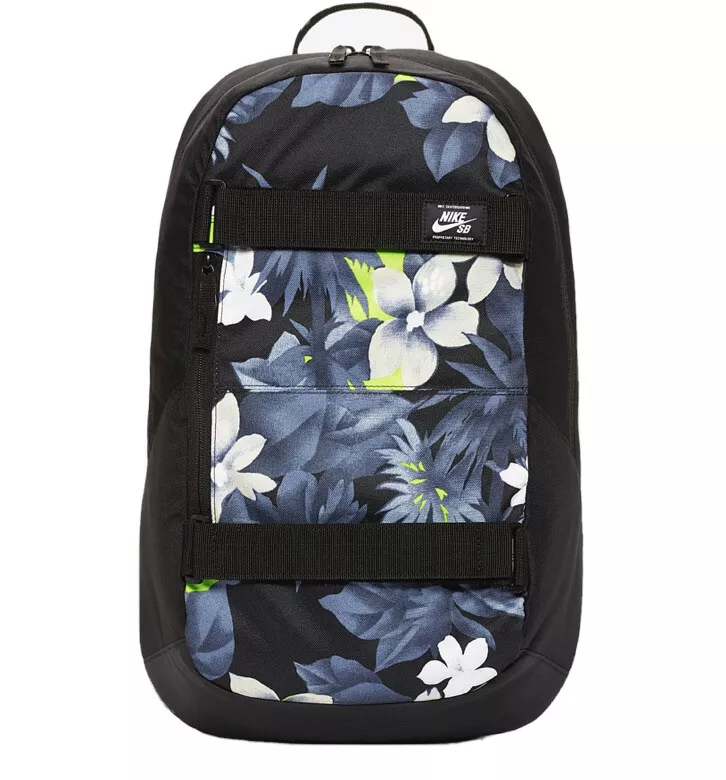 cuerda Impuestos de Nike SB Courthouse Skateboarding Backpack Bag Floral Navy Blue Black Green  White | eBay