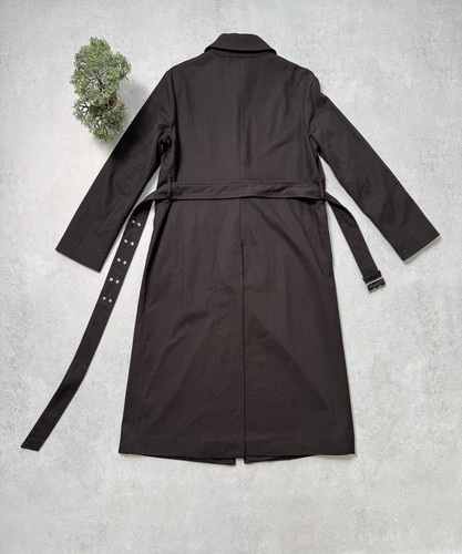 Marimeko Jutti Solid Trench Coat Black Women Size 38 - Picture 14 of 18