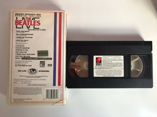 The Beatles VHS Tape Live 1964 All You Need Is Love 12 Classics Tracks - Photo 3/4