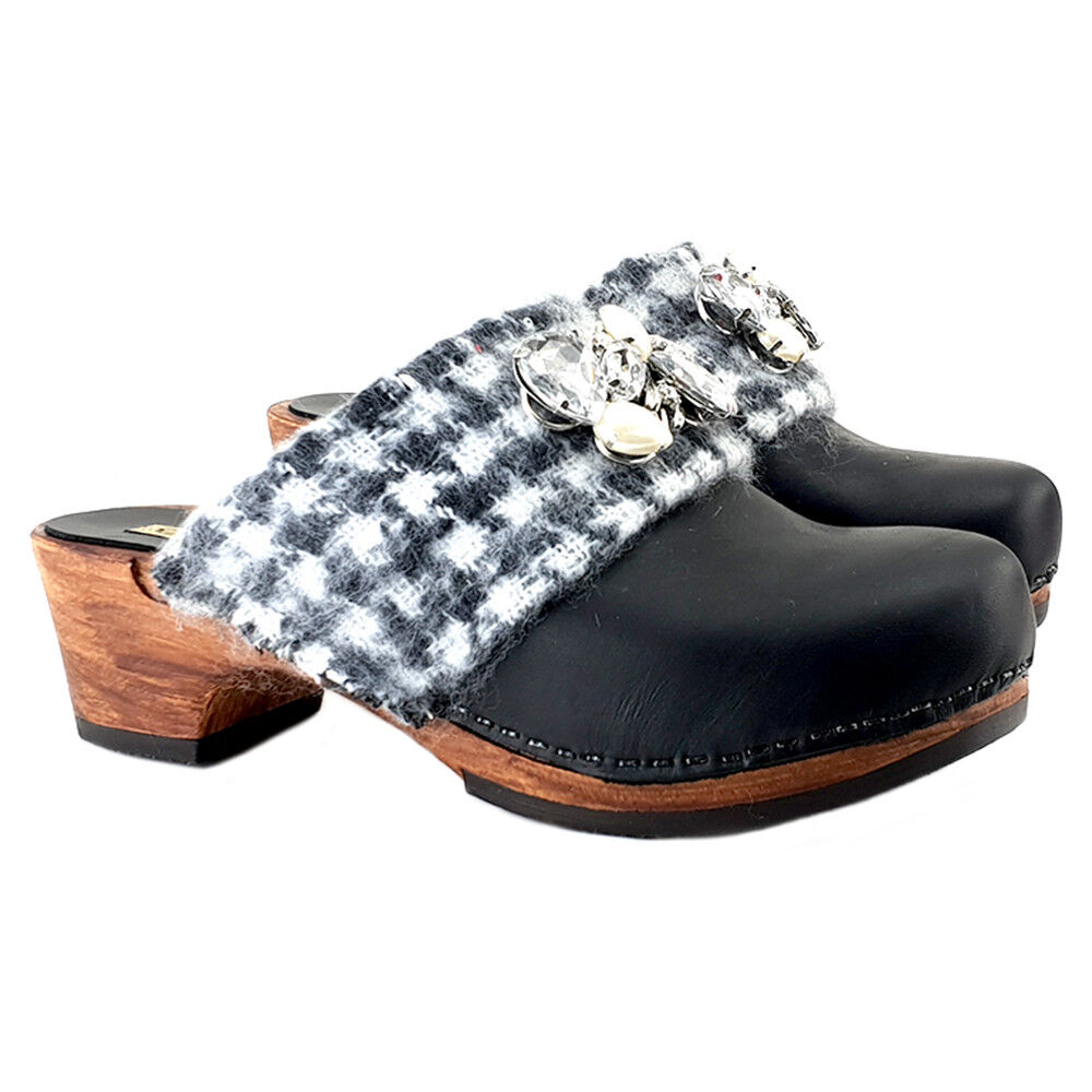 Zoccoli Neri Svedesi Svedesi Svedesi con strass - G3531 black 2add79 Zoccoli Neri Svedesi Svedesi Svedesi con strass - G3531 black 2add79