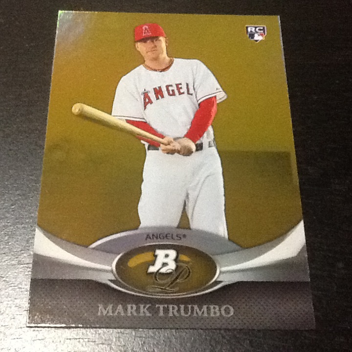 2011 Bowman Platinum GOLD RC #21 Mark Trumbo ROOKIE Baltimore Orioles Baseball 