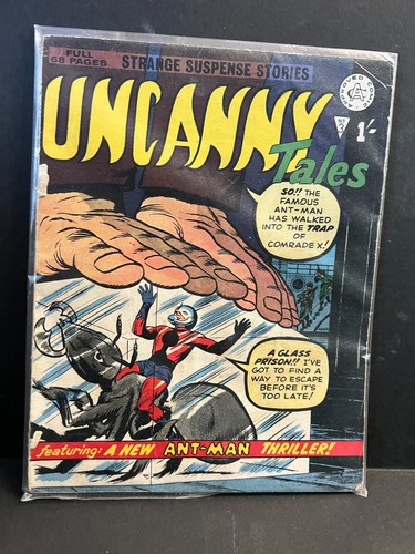 UNCANNY #3 1963?UK EDITION POOR cond REPRINTS ANTMAN ORGIN, PAGES MISSING a