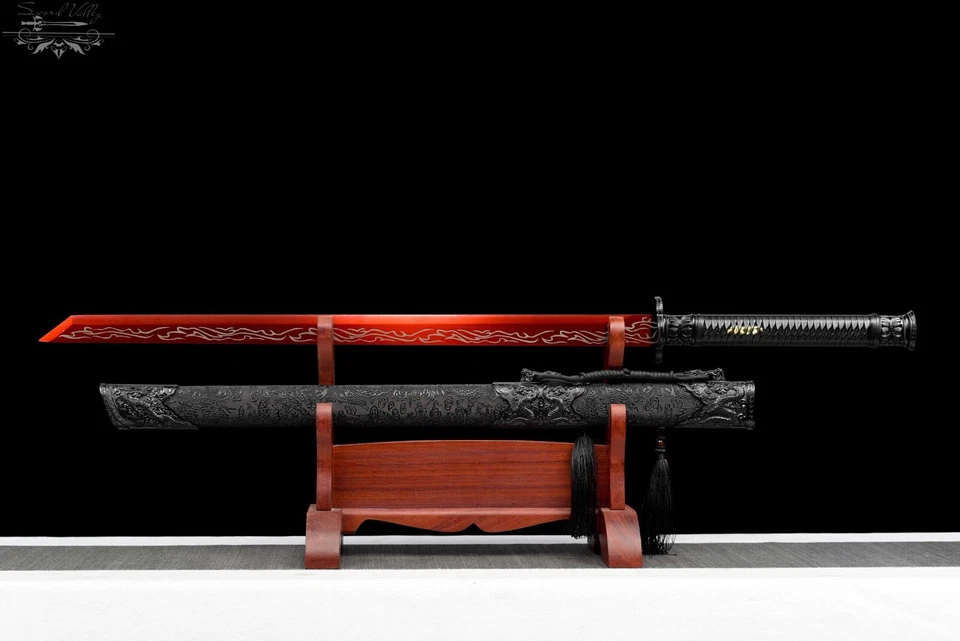 Handmade Sword/Real Katana/Full Tang/Fighting Master/High Manganese Steel/Combat - Image 4 of 4