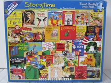 White Mountain StoryTime Books Puzzle 1000 Piece Complete Charlie Girard D