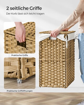 SONGMICS 90L Wäschekorb
