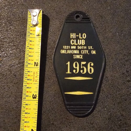 Hi-Lo Club Oklahoma City Since 1956 Hotel Key Fob Keychain Pub Bar Dive - Picture 7 of 8