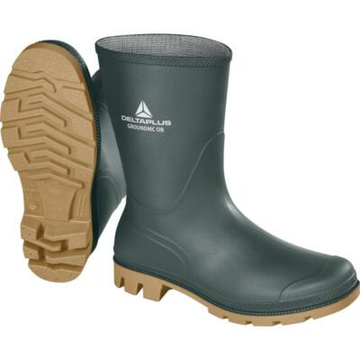 MENS WOMENS SHORT WIDE CALF DELTA WELLINGTON RUBBER RAIN BOOTS WELLIES UK  4-12 UK