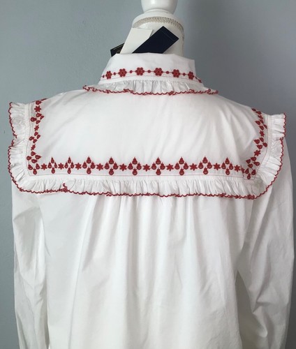 NWT Polo Ralph Lauren Embroidered Button Front Shirt Blouse - Picture 10 of 16