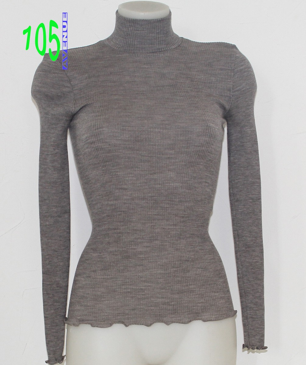 New Sweater Turtleneck Wool And Silk OSCALITO Roma 3429 Or