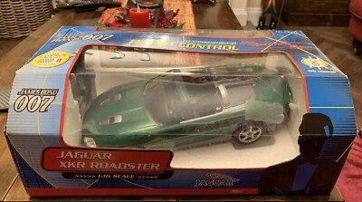 Voiture Télécommandée Beanstalk 1/16 – Jaguar XKR Roadster 007, 40MHz, Diecast