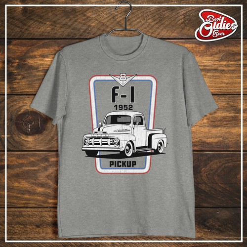 52 Ford F-1 Pickup Camiseta Unisex, Camisa Regalos para Él, Camiseta Regalo del Día del Padre - Imagen 5 de 6