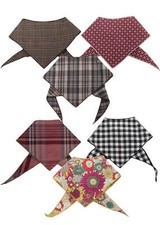 6 Pack Dog Bandanas Plaid