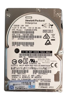768788-002 600GB 10K 12Gbps 2.5