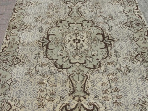 6x9 ft Oushak Teppich Handarbeit - Teppiche für Wohnzimmer - Bild 6 von 9