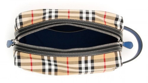 Burberry Vintage Unterschrift Kulturbeutel Toilettenartikel Karo Beutel London rrwCqxZBH